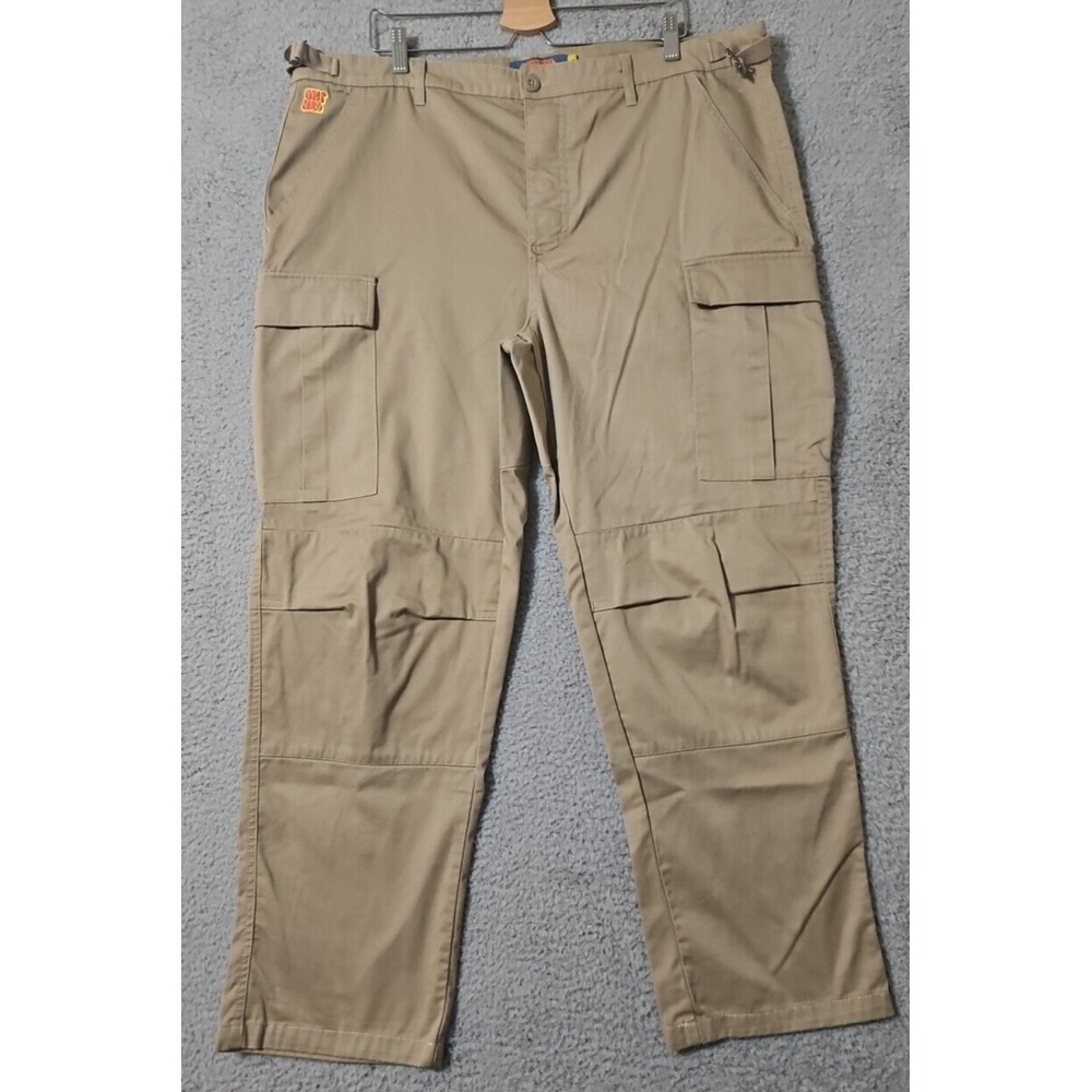Empyre Relax Cargo Pants Mens Skater Streetwear Size 38 (Meas. 42x29") Tan